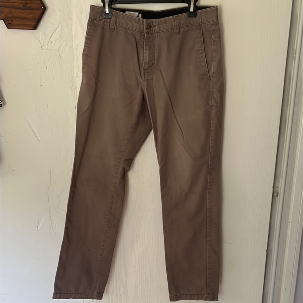 Volcom Men's Tan/Brown Pants